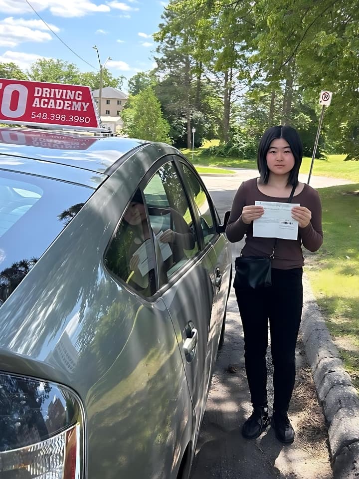 Lady with Certificate